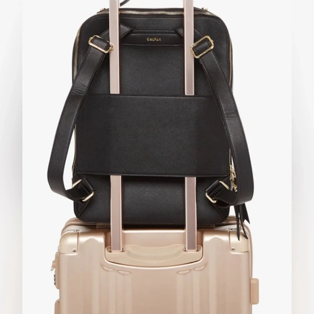 Calpak Kaya 15 inch Laptop Travel Backpack in Black - Picture 5 of 13